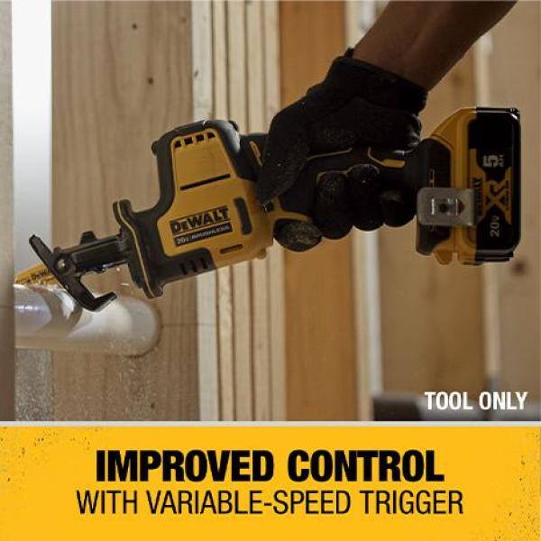 Kit de Destornillador de Impacto Compacto sin Cable DEWALT ATOMIC 20V MAX de 1/4 de pulgada y Sierra Circular DEWALT ATOMIC 20V Brushless de 4-1/2 pulgadas - DCF809C2W571B