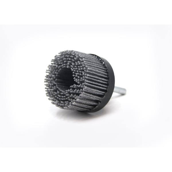 Nampower Brush BRM AHX2040 Hex-Drive NAMPOWER, 2" Dia, 1/4 Shank, 1" Trim With .045/60 Grit Silicon Carbide - AHX2060