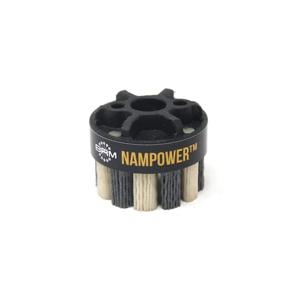 Nampower Brush NAMPOWER ADT5018120 Abrasive Disc Brush, Turbine Style, 50mm Diameter, 18mm Trim, 120 Grit - ADT5018120
