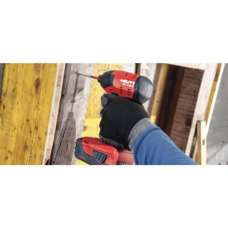 Cuerpo de herramienta de controlador de impacto inalámbrico Hilti 22-Volt de 1/4 pulgadas con batería de iones de litio - 2141090