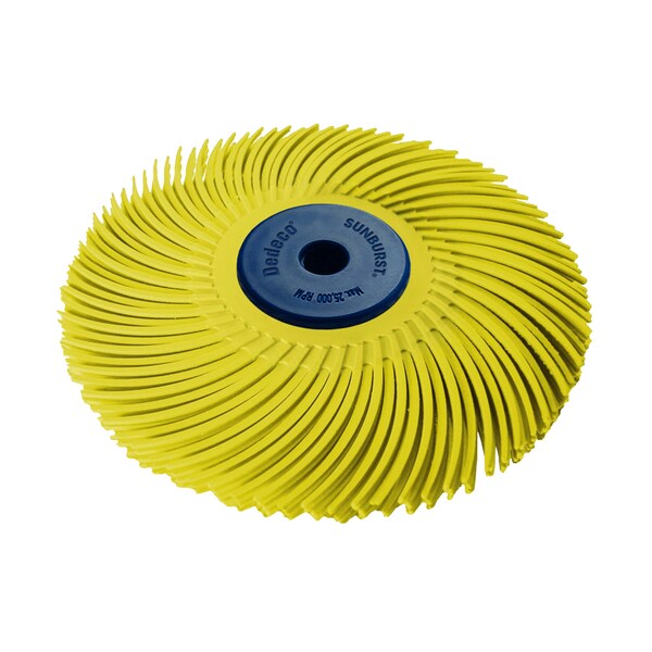 Dedeco SUNBURST 4" X 1/2" TC YELLOW 80 GRIT (A/O) 1/UNIT - 2273