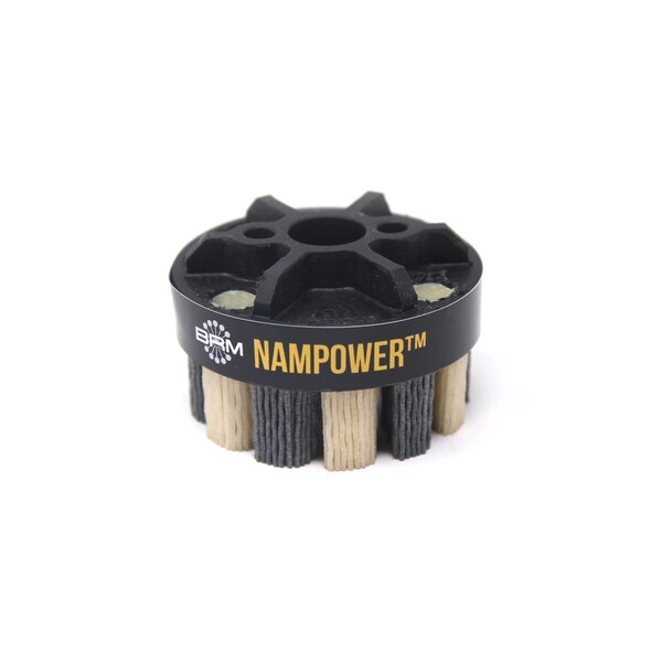 Nampower Brush NAMPOWER ADT601880 Abrasive Disc Brush, Turbine Style, 60mm Diameter, 18mm Trim, 80 Grit - ADT601880