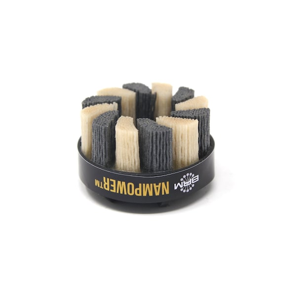 Nampower Brush NAMPOWER ADT601880 Abrasive Disc Brush, Turbine Style, 60mm Diameter, 18mm Trim, 80 Grit - ADT601880