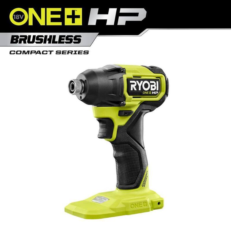 RYOBI ONE+ HP 18V Llave de Impacto Inalámbrica Compacta sin Escobillas de 1/4 de Pulgada (Herramienta Únicamente) - PSBID02B