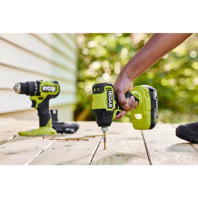RYOBI ONE+ HP 18V Llave de Impacto Inalámbrica Compacta sin Escobillas de 1/4 de Pulgada (Herramienta Únicamente) - PSBID02B