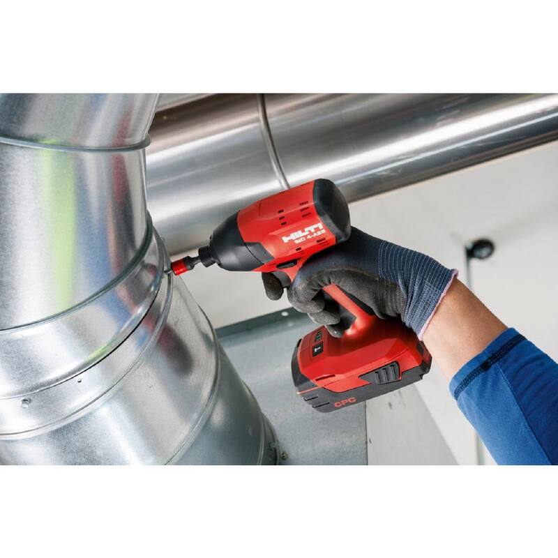 Atornillador de impacto compacto sin escobillas de 1/4 de pulgada con batería de iones de litio de 22 voltios de Hilti y 3 velocidades de engranaje (sin bolsa) - 3554486