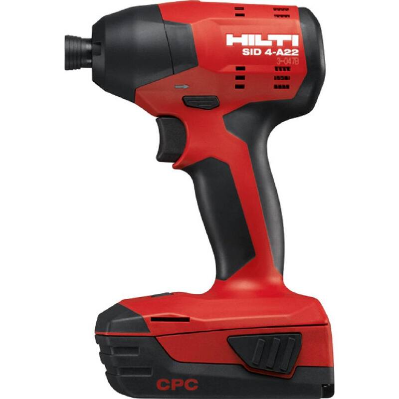 Atornillador de impacto compacto sin escobillas de 1/4 de pulgada con batería de iones de litio de 22 voltios de Hilti y 3 velocidades de engranaje (sin bolsa) - 3554486