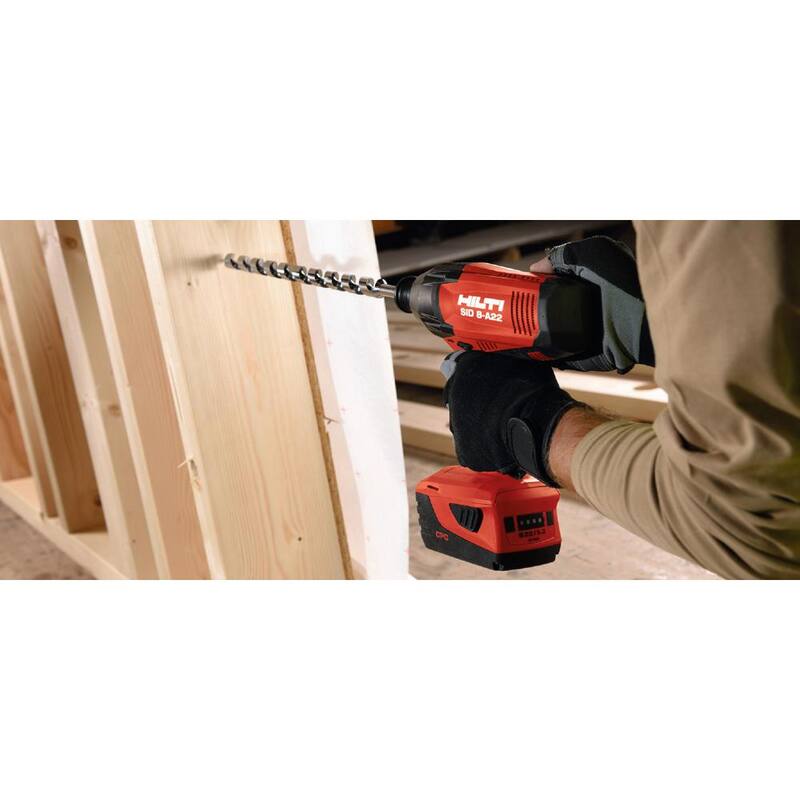 Cuerpo de herramienta inalámbrica para conductor de impacto Hilti 22-Volt de 7/16 pulgadas de litio-ion con hexagonal - 2149908