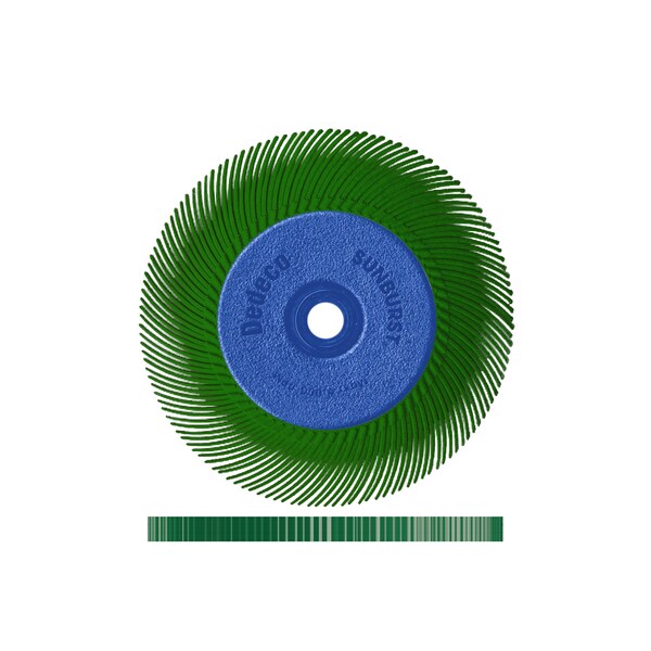Dedeco SUNBURST 6'' X 1/2'' TC DARK GREEN 50 GRIT (A/O) 1/UNIT - 2282
