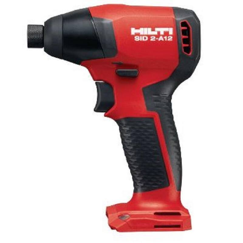 Desatornillador de impacto Hilti inalámbrico sin escobillas de 12 voltios con chuck hexagonal de 1/4 de pulgada - 2200201