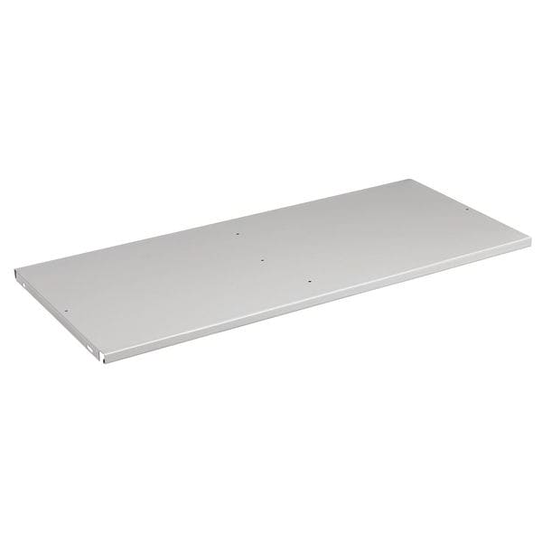 Tennsco Shelf, 36 In x 18 In x 3/4 In, Gray - 301 LIGHT GRAY
