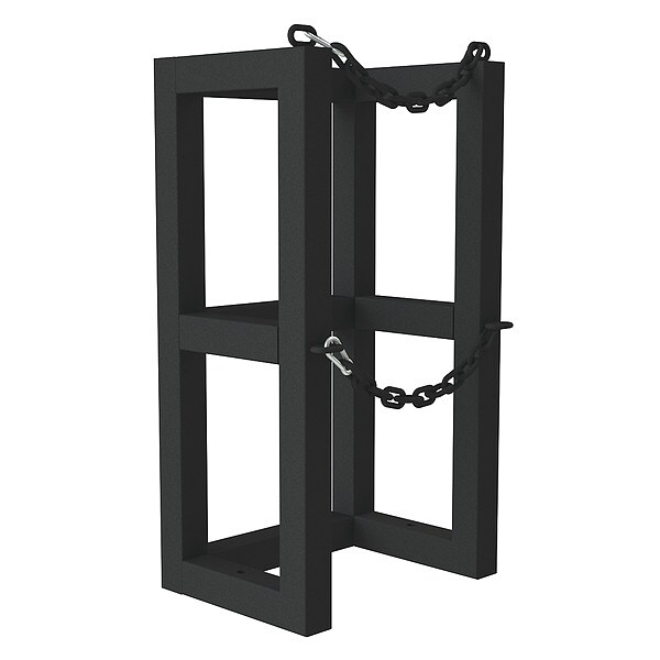 Durham Mfg Gas Cylinder Rack, Steel Tubing, 12" D - GCRV-161230-08T