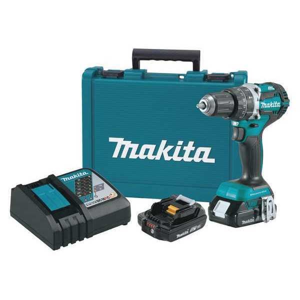 Makita 18.0 V Hammer Drill, Battery Included, 1/2 in Chuck - XPH12R