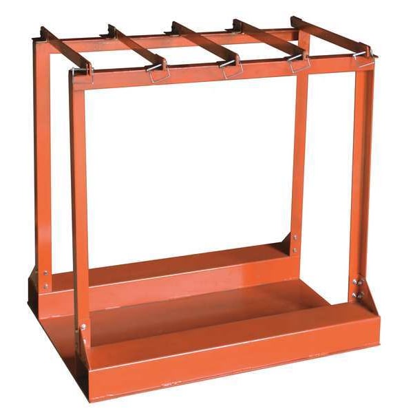 Zoro Select Gas Cylinder Rack, Capacity 8 Cylinders - 39J516