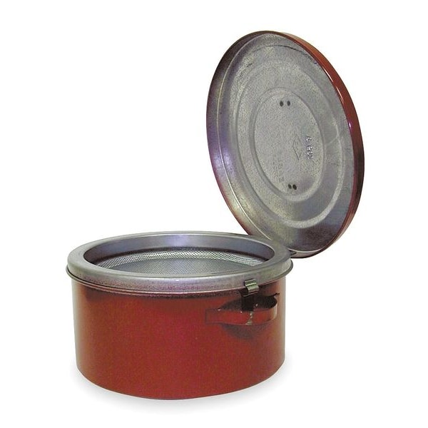 Eagle Mfg Bench Can, 1 Qt., Galvanized Steel, Red - B601