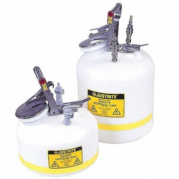Justrite HPLC Coalescing/Carbon Filter, Plastic, White, 3 1/2 in Dia. - 28161