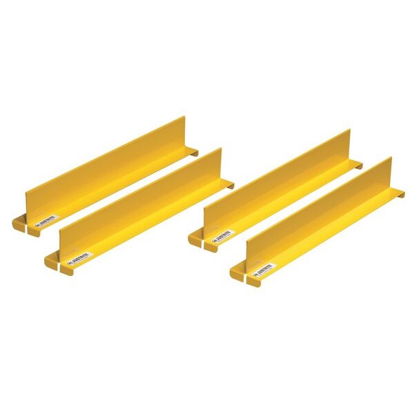 Justrite Shelf Divider Set, 2-1/32 In. W, Steel - 29985