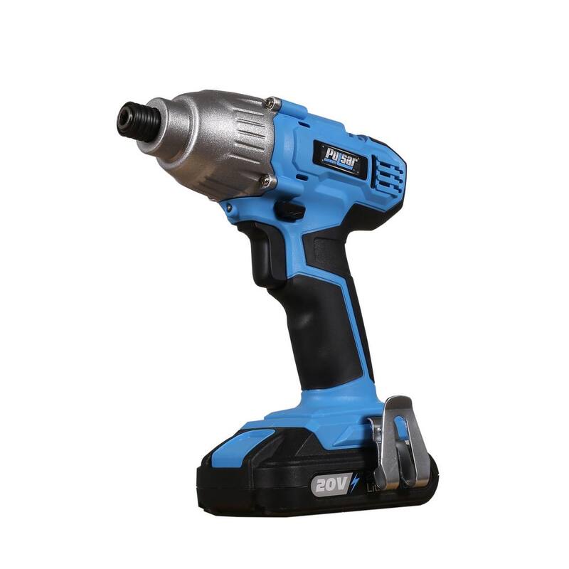 Pulsar 20-Volt Lithium-Ion Inalámbrico 1/4 pulgadas. Impacto Hexagonal con Batería de 2 Ah, Cargador de 1 Hora y Luz LED - PT28120