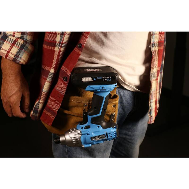 Pulsar 20-Volt Lithium-Ion Inalámbrico 1/4 pulgadas. Impacto Hexagonal con Batería de 2 Ah, Cargador de 1 Hora y Luz LED - PT28120