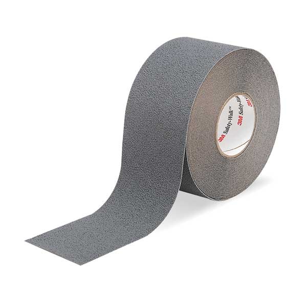 3M Anti-Slip Tape polypropylene Proprietary Grit Size, Gray, 4" W x 60 ft. L, 1.9 mil Thick - 370-4X60
