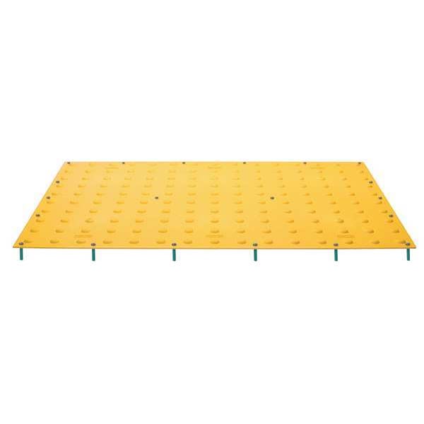Tuftile ADA Warning Pad Polymer Yellow, 2 ft W x 4 ft L, 7/16 in Thick - TT2448-SA-YEL-1