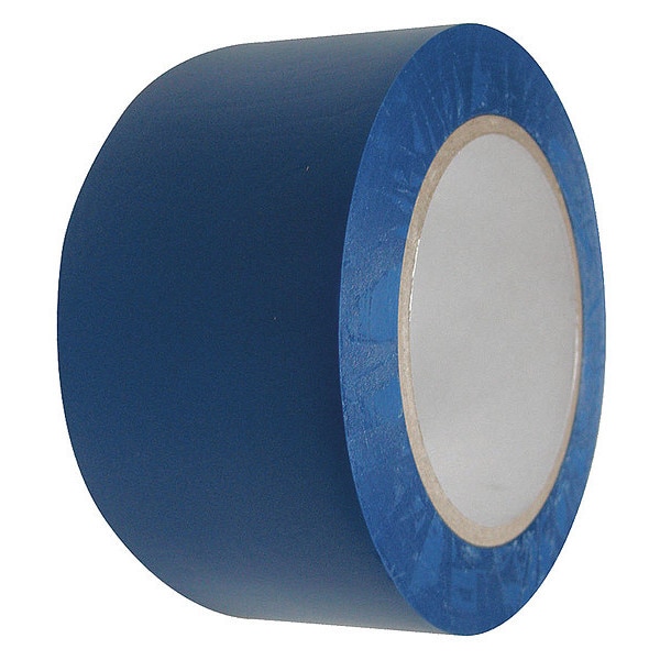 Zoro Select Safety Warning Tape Vinyl Blue, 1" W x 108 ft. L, 0.236 in Thick - 6FXU4