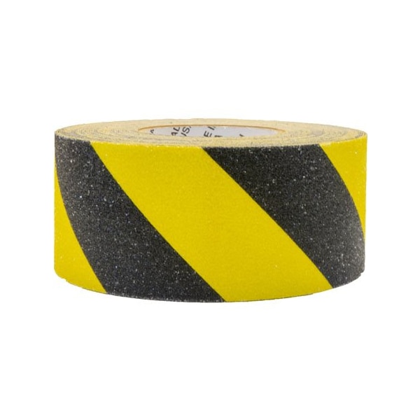 Flex-Tred AntiSlip Safety Tape - 3 X 60 ft / Yellow/Black Striped-Roll - YBS.0360.R