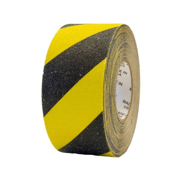 Flex-Tred AntiSlip Safety Tape - 3 X 60 ft / Yellow/Black Striped-Roll - YBS.0360.R
