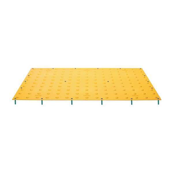 Tuftile ADA Warning Pad Polymer Yellow, 2 ft W x 5 ft L, 7/16 in Thick - TT2460-SA-YEL-1