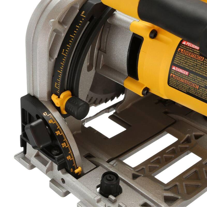 Kit de sierra de riel DEWALT de 12 amperes con cable de 6-1/2 pulgadas (165 mm) - DWS520K