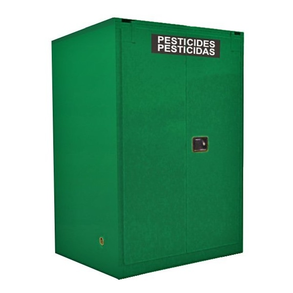 Securall 120 Gallon Pesticide Storage Cabinet, Self-Close, Self-Latch Safe-T-Door, AgGreen - AGV3110