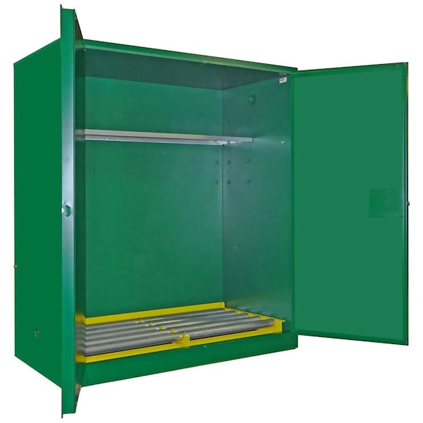 Securall 120 Gallon Pesticide Storage Cabinet, Self-Latch Standard 2-Door, AgGreen - AGV1110
