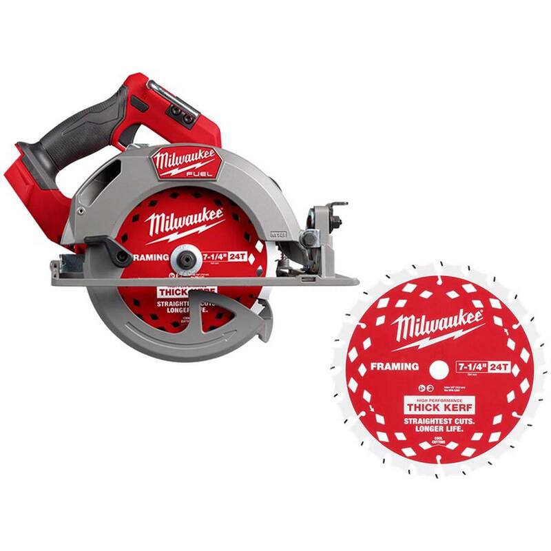 Si_Favor M18 FUEL 18V Lith-Ion Inalámbrica Sin Escobillas 7-1/4 pulgadas Sierra Circular c/ (2) Hojas - 2834-20-48-40-0742