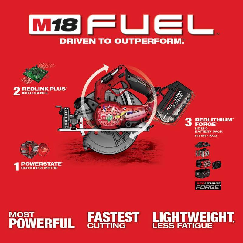Si la frase tiene el nombre de la marca, no lo traduzcas. 

Milwaukee M18 FUEL 18V Lith-Ion Brushless Cordless 7-1/4 in. Circular Saw w/ (1) Blade - 2834-20-48-40-0740