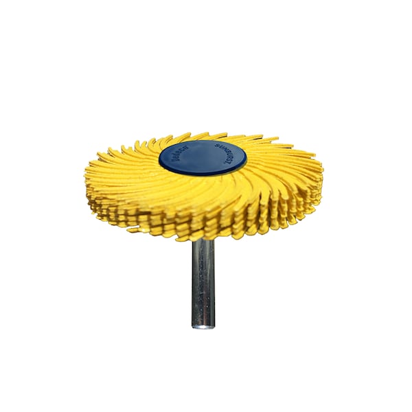 Dedeco SUNBURST 2" TC 6-PLY YELLOW 80 GRIT (A/O) 1/4" 1/UNIT - 1807