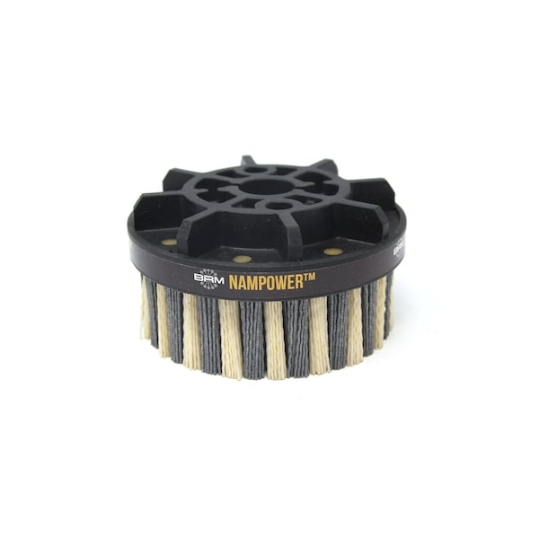 Nampower Brush NAMPOWER ADD12538120 Abrasive Disc Brush, Dot Style, 125mm Diameter, 38mm Trim, 120 Grit - ADD12538120