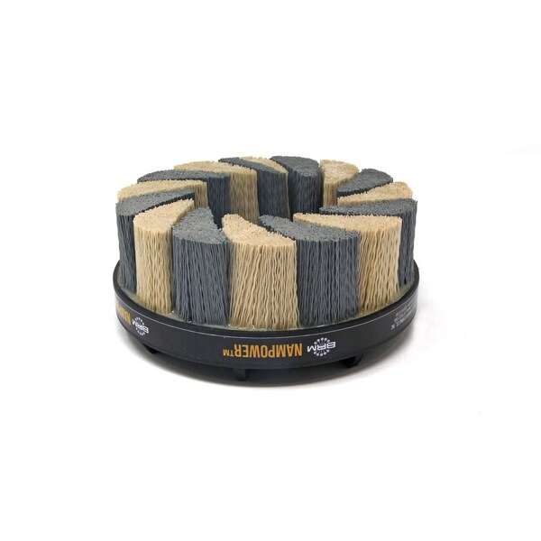 Nampower Brush NAMPOWER ADT15038320 Abrasive Disc Brush, Turbine Style, 150mm Diameter, 38mm Trim, 320 Grit - ADT15038320