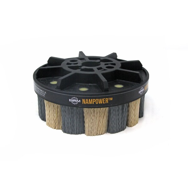 Nampower Brush NAMPOWER ADT15038320 Abrasive Disc Brush, Turbine Style, 150mm Diameter, 38mm Trim, 320 Grit - ADT15038320