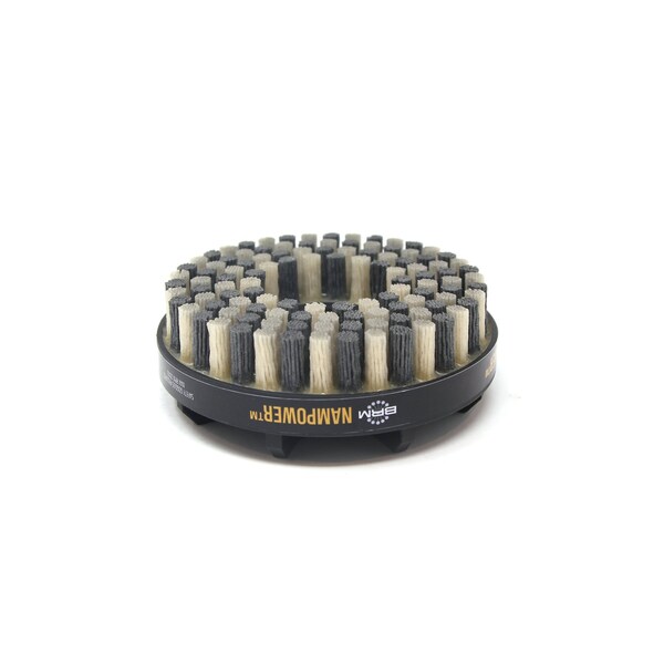 Nampower Brush NAMPOWER ADD1251880 Abrasive Disc Brush, Dot Style, 125mm Diameter, 18mm Trim, 80 Grit - ADD1251880