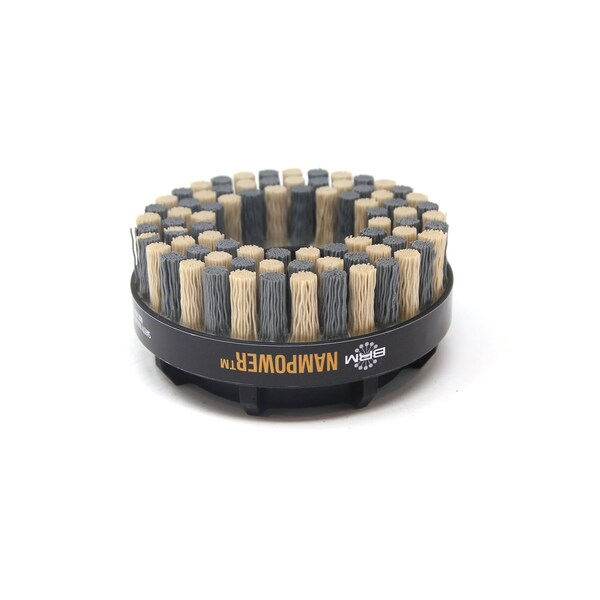 Nampower Brush NAMPOWER ADD10018320 Abrasive Disc Brush, Dot Style, 100mm Diameter, 18mm Trim, 320 Grit - ADD10018320