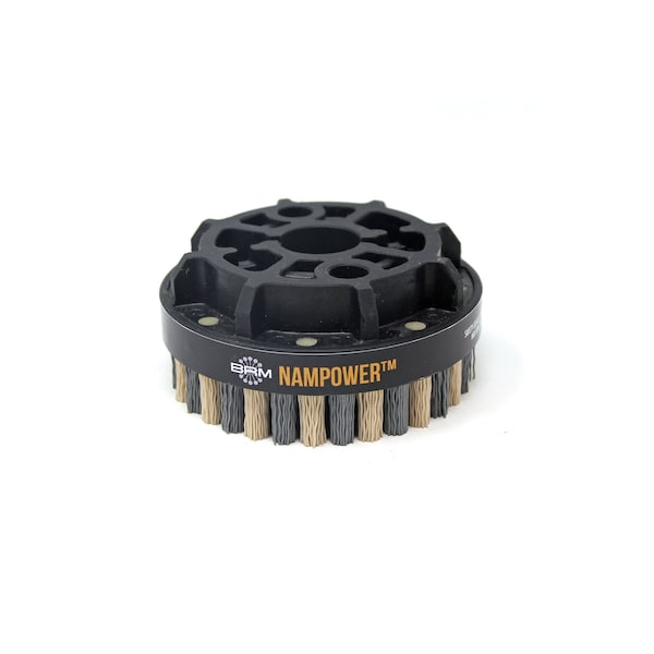 Nampower Brush NAMPOWER ADD10018320 Abrasive Disc Brush, Dot Style, 100mm Diameter, 18mm Trim, 320 Grit - ADD10018320