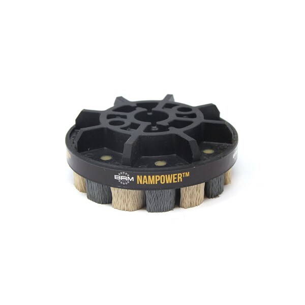 Nampower Brush NAMPOWER ADD12518320 Abrasive Disc Brush, Dot Style, 125mm Diameter, 18mm Trim, 320 Grit - ADD12518320