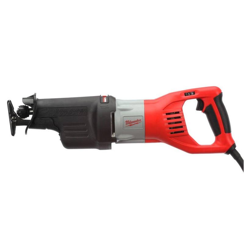 Milwaukee Sierra recíproca orbital SUPER SAWZALL de 15 amperios y 1-1/4 pulgadas de carrera con estuche rígido - 6538-21.