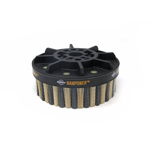 Nampower Brush NAMPOWER ADD1503880 Abrasive Disc Brush, Dot Style, 150mm Diameter, 38mm Trim, 80 Grit - ADD1503880