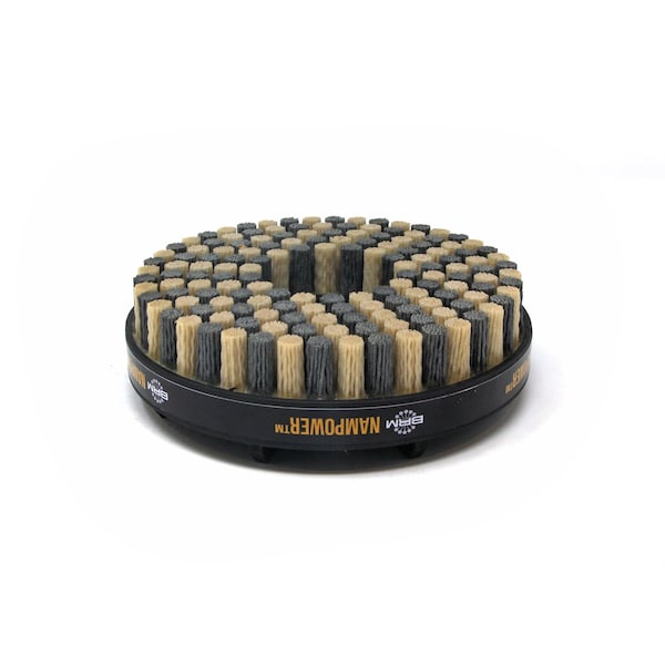 Nampower Brush NAMPOWER ADD1501880 Abrasive Disc Brush, Dot Style, 150mm Diameter, 18mm Trim, 80 Grit - ADD1501880