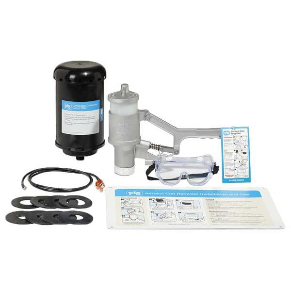 Pig Aerosol Can Recycler, Blue Plastic - DRM1266