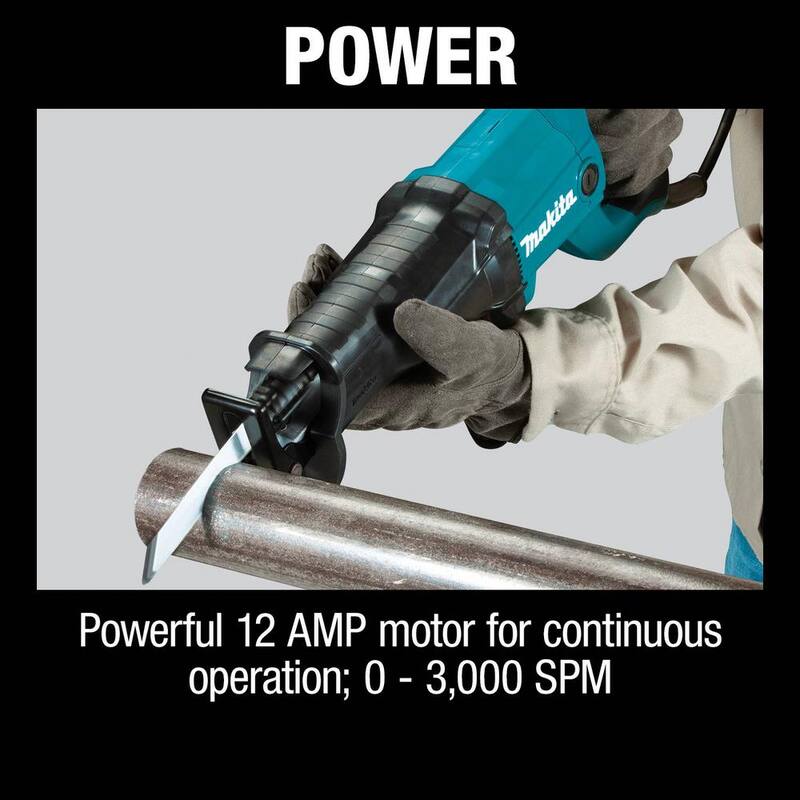 Sierra reciproca con cable de 12 amperes Makita - JR3051T