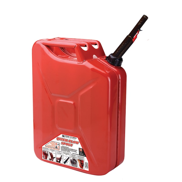 Midwest Can Midwest Can Quick Flow Spout Metal Gas Can 5 gal - 5810