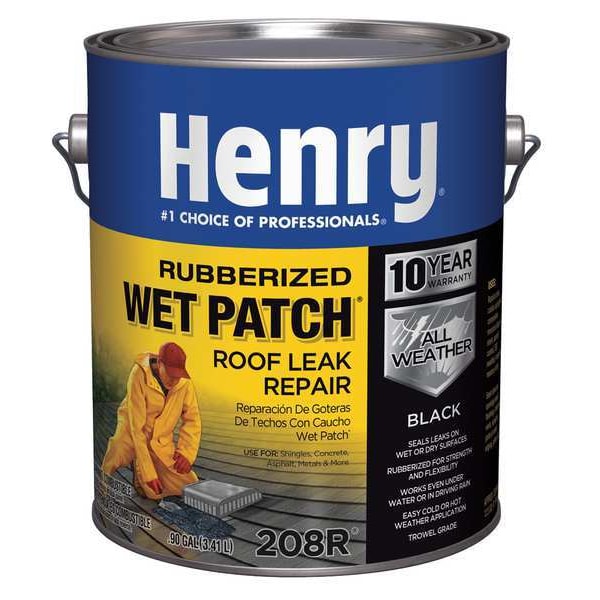 Henry Roof Leak Repair, 1 gal, Pail, Black - HE208R042