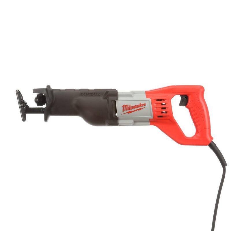 Sierra recíproca SAWZALL de 12 amperes y 3/4 de pulgada de carrera de Milwaukee con estuche rígido - 6509-31